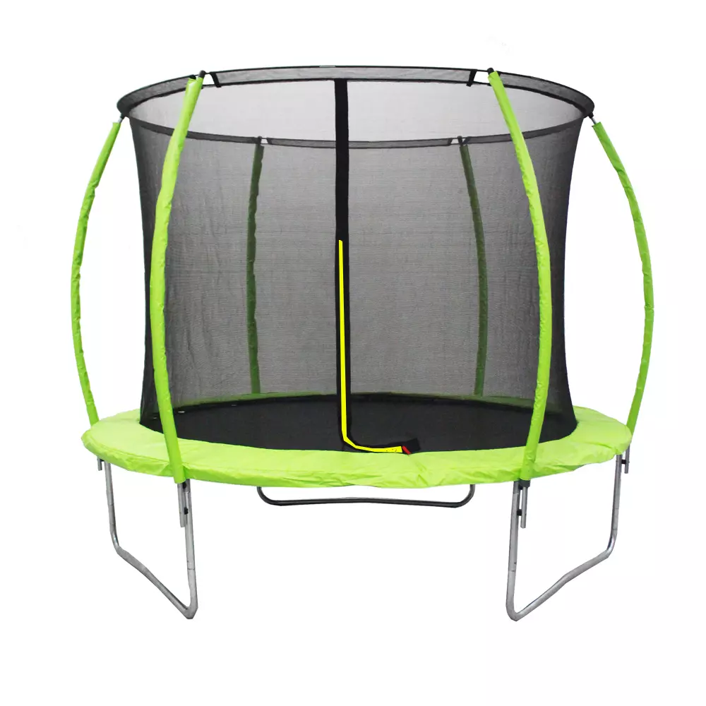 Trampolin LEGONI SPACE sa zaštitnom mrežom 366 cm, zeleni