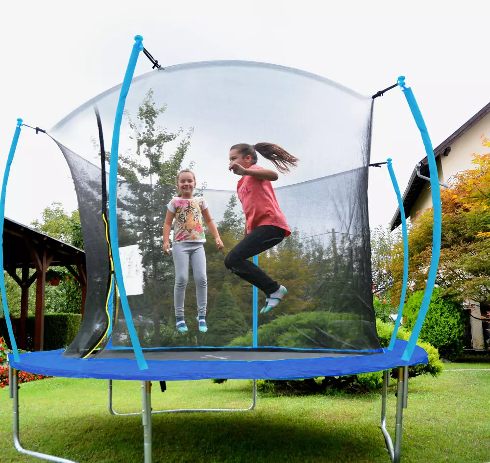 Trampolin LEGONI SPACE sa zaštitnom mrežom 425 cm, plavi