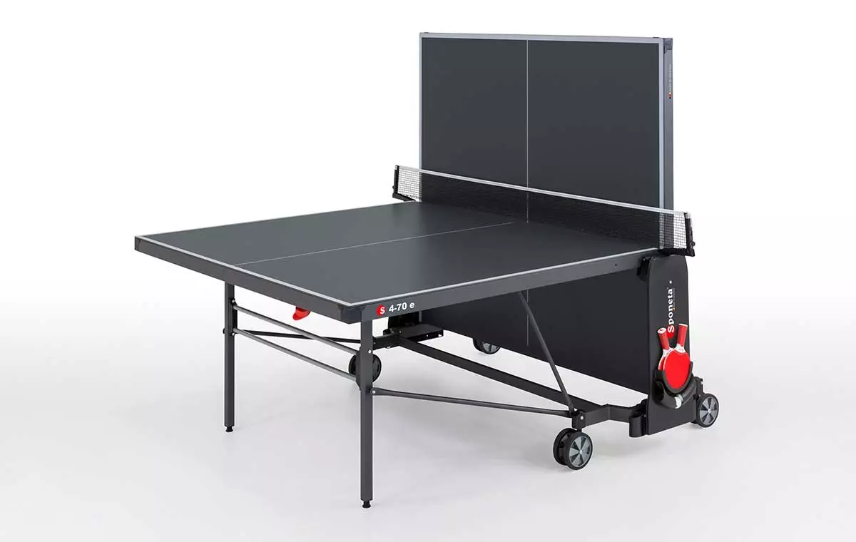 Vanjski stol za stolni tenis Sponeta S4-70e, sivo crna