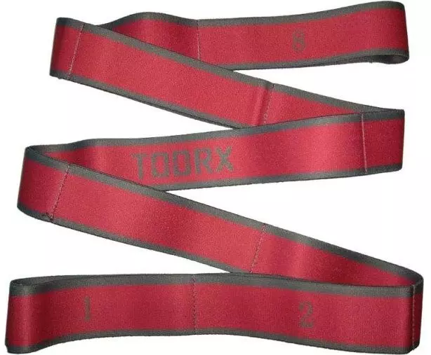 Elastična traka s petljama izrađena od tekstila Toorx strong, crveni