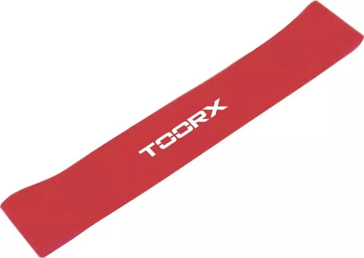 Latex elastike Toorx strong, 30 cm, crvena
