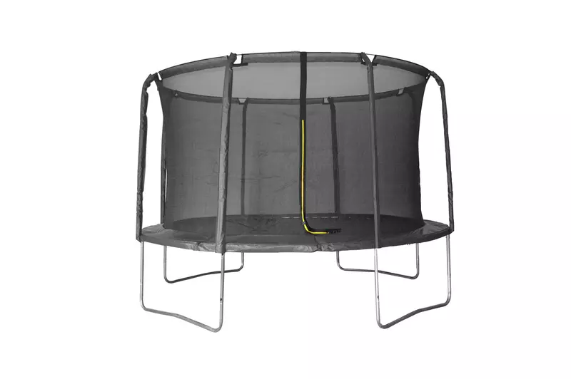 Trampolin LEGONI AERO sa zaštitnom mrežom 366 cm, crni