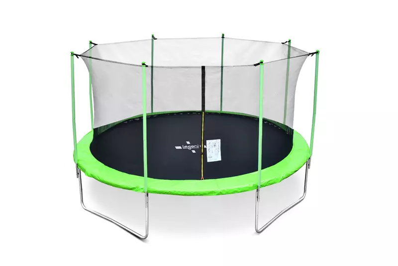 Trampolin LEGONI FUN sa zaštitnom mrežom 366 cm, zelen