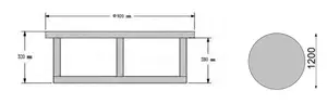 Lounge stol EGO  Φ 92 cm