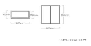 Lunge stol Kettler Royal Platform TEAK