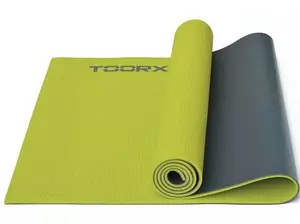 Podloga za jogu Toorx 173x60x0.6 cm, zeleno-siva