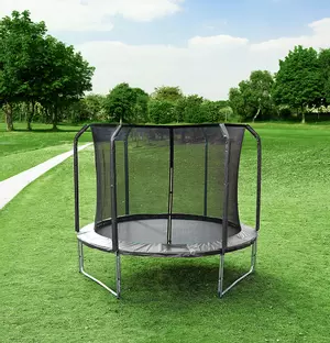 Trampolin LEGONI AERO sa zaštitnom mrežom 366 cm, crni
