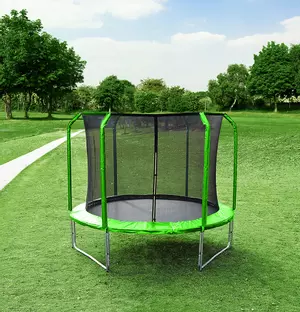 Trampolin LEGONI AERO sa zaštitnom mrežom 425 cm, zelen