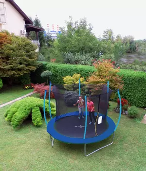 Trampolin LEGONI SPACE sa zaštitnom mrežom 366 cm, plavi