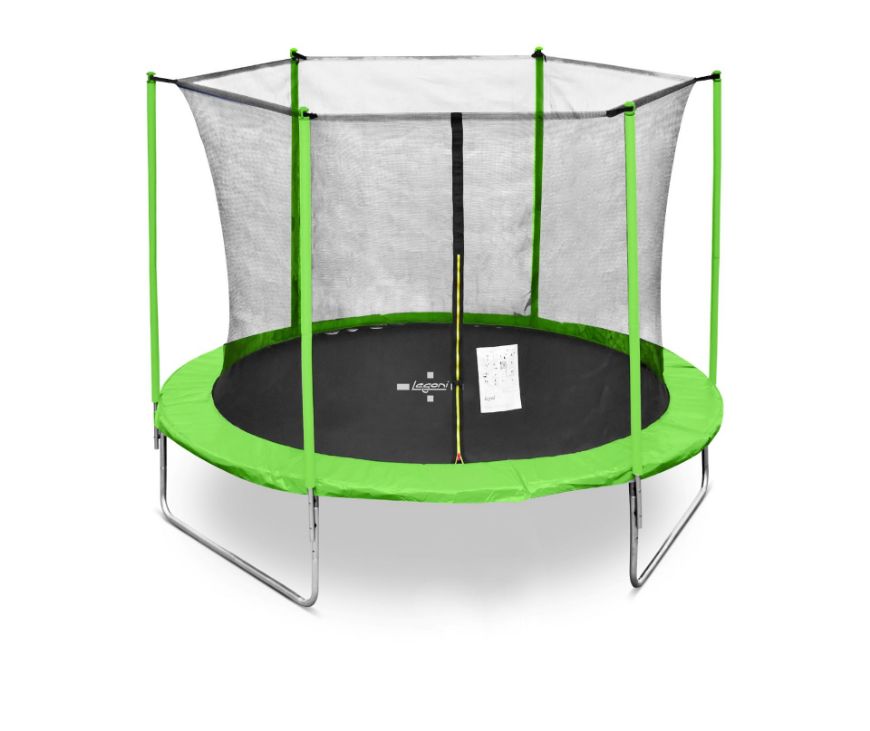 Slika Trampolin Legoni sa zaštitnom mrežom 244 cm, zelen