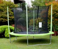 Slika Trampolin Legoni sa zaštitnom mrežom 244 cm, zelen