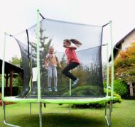 Slika Trampolin Legoni sa zaštitnom mrežom 244 cm, zelen